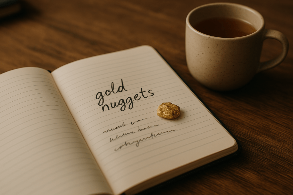 Fine die Goldnuggets deiner Business Geschichte und ziehe Kunden an