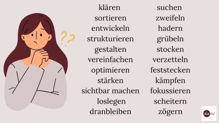 Welche Verben nutzt du für deinen Markenton?